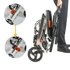 100KG Load Folding Manual Wheelchair With Linkage Brake Light Weight