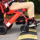 Black 18KG ISO13485 Lightweight Wheelchair Foldable