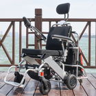 100KG Load Folding Electric Wheelchair 6km/hr With Lithium Ion Battery