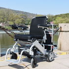 Aluminum Handicapped 6km/H Foldable Wheelchair With Brushless Motor