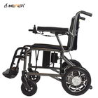 Lightweight Aluminum Foldable Power Electric Wheelchair 125kg Load