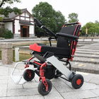 Rigid PU Tyre Folding Motorized Wheelchair 6km/H Alu Alloy Electric