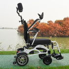 Lightweight Brush Motor Foldable Electric Wheelchair With Rigid PU Tyre