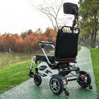 Lightweight Lithium Battery Foldable Wheelchair 6km/H With Lamp