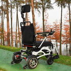 Lightweight Brush Motor Foldable Electric Wheelchair With Rigid PU Tyre