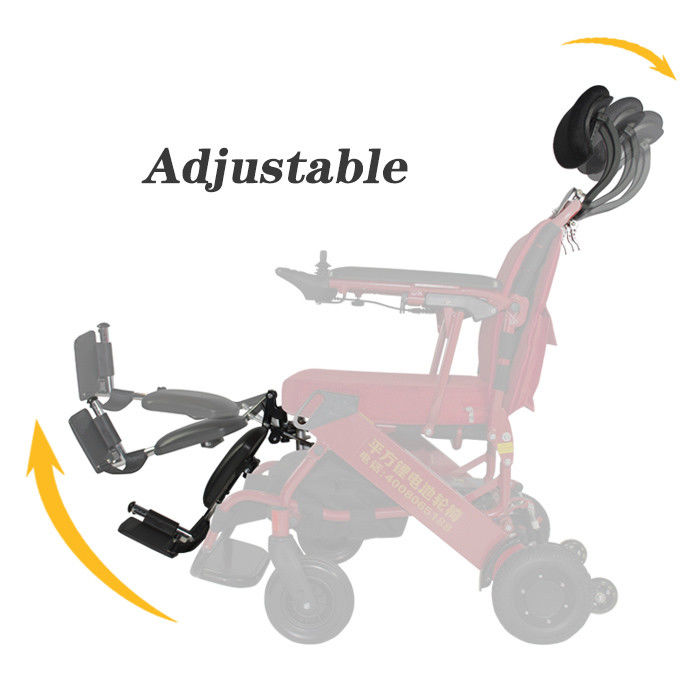 Elderly Aluminum Alloy 30KM ISO13485 Light Electric Wheelchair