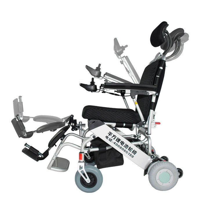 Electromagnetic Brake Aluminum Alloy CE ISO Fold Up Wheelchair