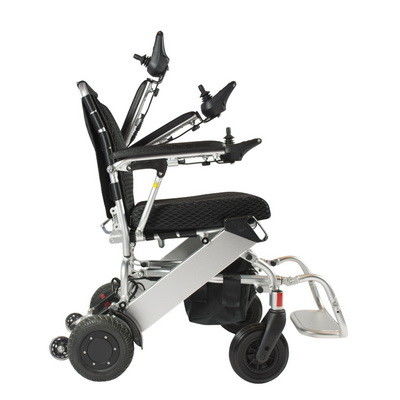 100KG Load Folding Electric Wheelchair 6km/hr With Lithium Ion Battery