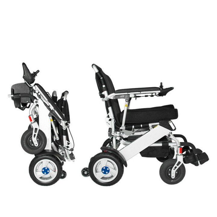 ISO13485 275.58lbs Load Foldable Handicapped Electric Wheelchair