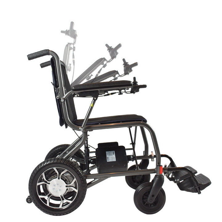 ISO13485 Portable Folding Electric Wheelchair 125kg Load For Disabled