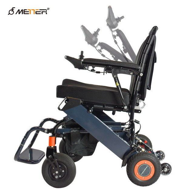 Handicapped Portable Foldable Electric Wheelchair With 8AH Battery