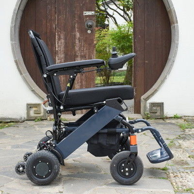 PU Tyre Foldable Electric Wheelchair Portable Lightweight