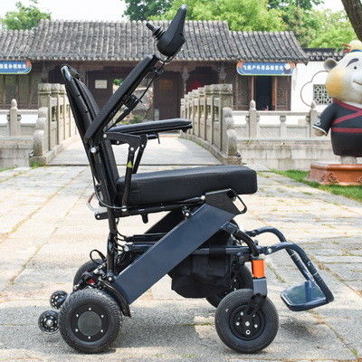 PU Tyre Electric Wheelchair Lightweight Foldable Multifunction